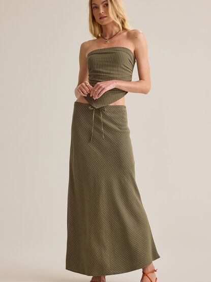 Merit Linen Stripe Tube Top - AS Kids