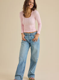 Blaire Seamless Floral Long Sleeve Cami Detail 3 - ALTAR'D STATE KIDS