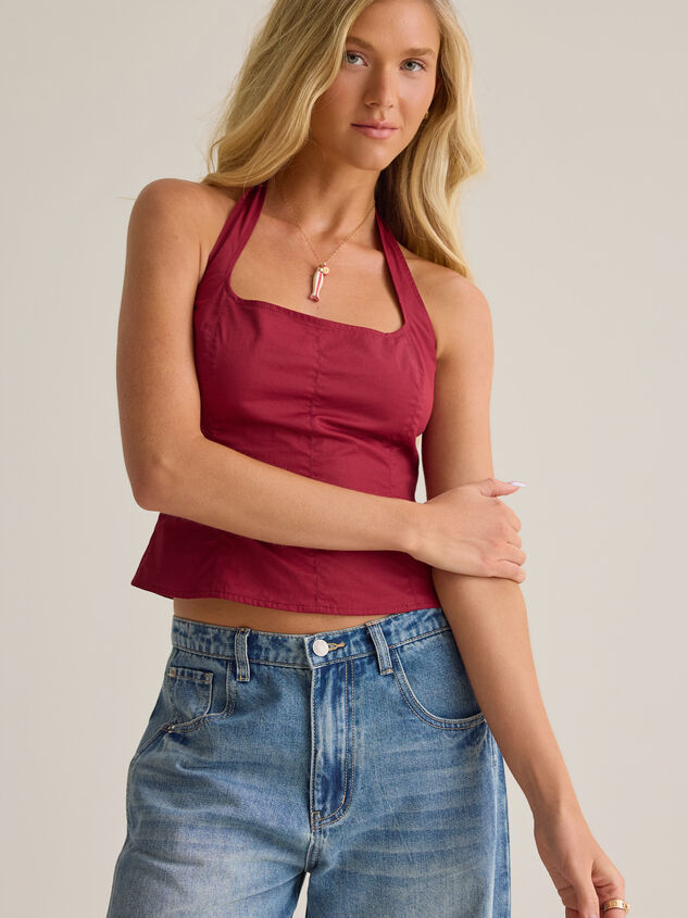 Addilyn Tie Halter Top Detail 3 - AS Kids