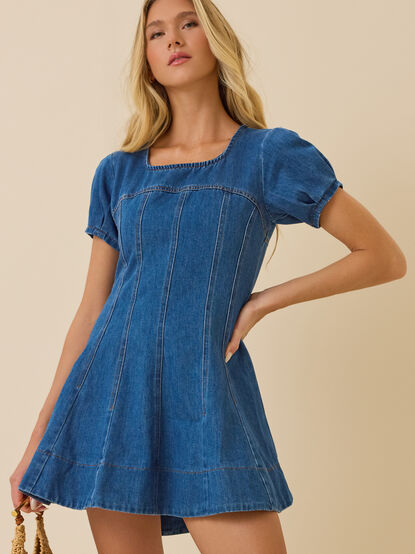 Mirella Denim Mini Dress - AS Kids