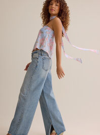 Elowen Floral Strapless Top Detail 2 - ALTAR'D STATE KIDS