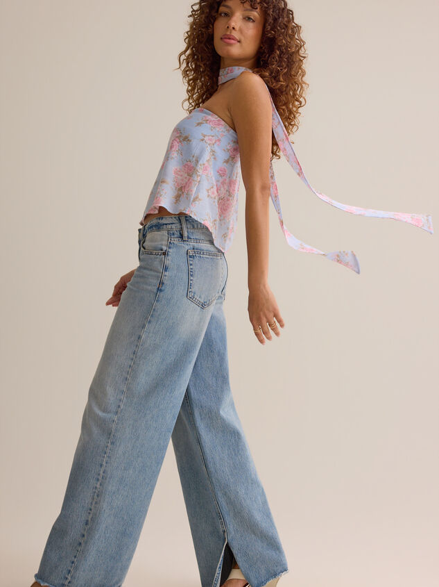 Elowen Floral Strapless Top Detail 2 - ALTAR'D STATE KIDS