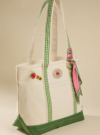 Fresh Strawberries Canvas Tote Bag Detail 2 - ALTAR'D STATE KIDS