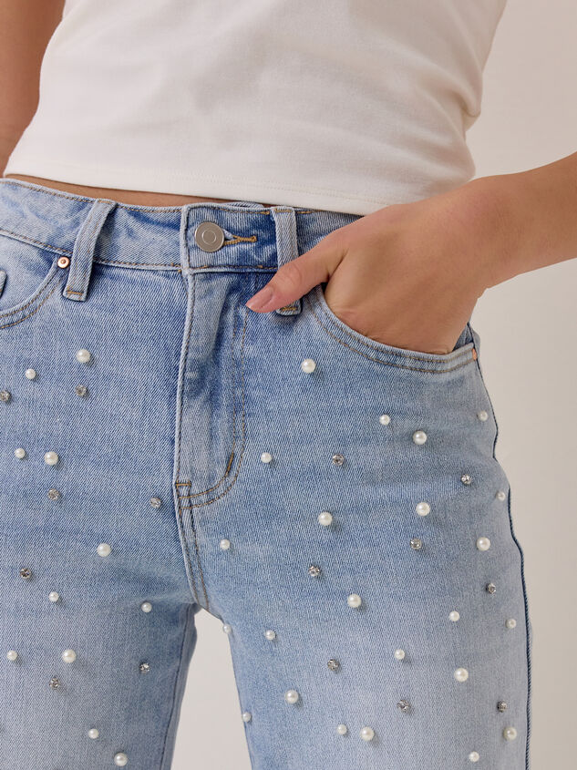 Brooklyn Embellished Straight Leg Jeans Detail 2 - AS Kids