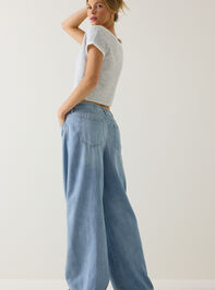Maryann High-Rise Twist Baggy Jean Detail 3 - AS Kids