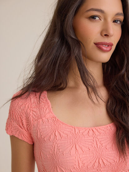 Blaire Short Sleeve Seamless Floral Tee - AS Kids
