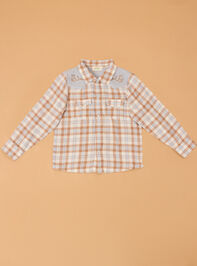 Western Plaid Button Up Shirt - AS Kids