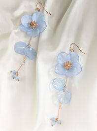 Blue Serenity Blossom Earrings Detail 2 - ALTAR'D STATE KIDS