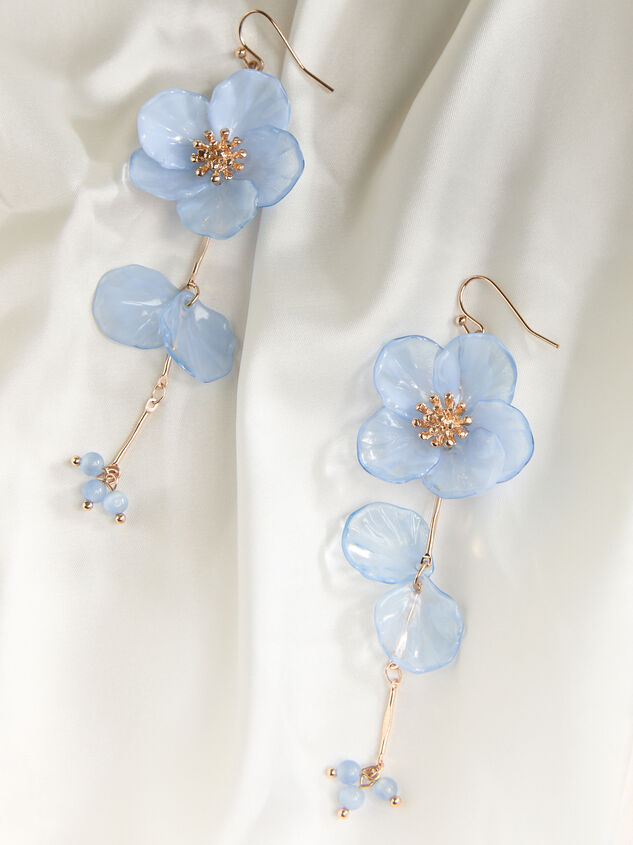 Blue Serenity Blossom Earrings Detail 2 - ALTAR'D STATE KIDS