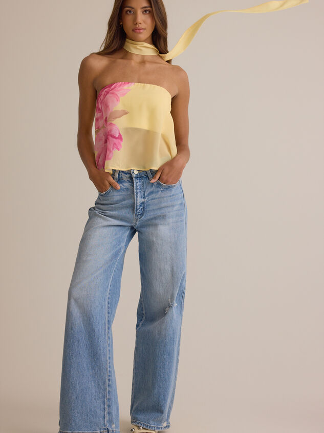 Fiona Floral Tube Top Detail 3 - ALTAR'D STATE KIDS