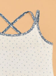 Addy Floral Double Layer Tank Detail 4 - AS Kids