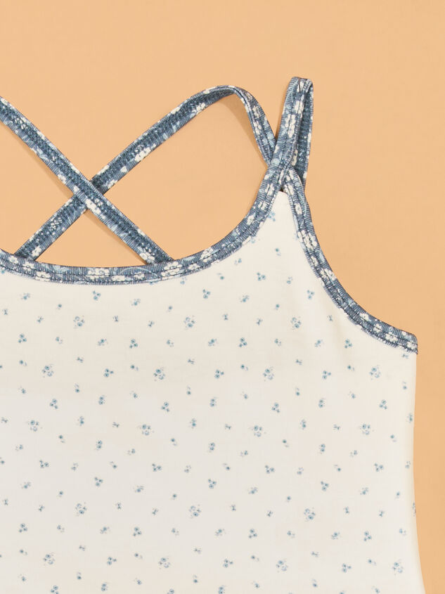 Addy Floral Double Layer Tank Detail 4 - AS Kids
