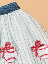 Slugger Baseball Tutu Skirt Detail 2 - ALTAR'D STATE KIDS