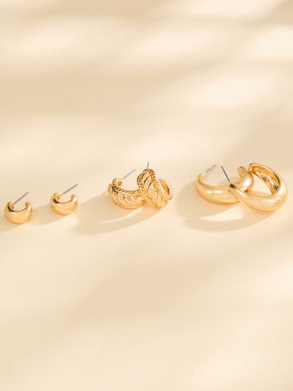 18K Gold Classic Hoop Set - ALTAR'D STATE KIDS