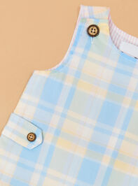 Griffin Gingham Shortall by Mudpie Detail 2 - ALTAR'D STATE KIDS