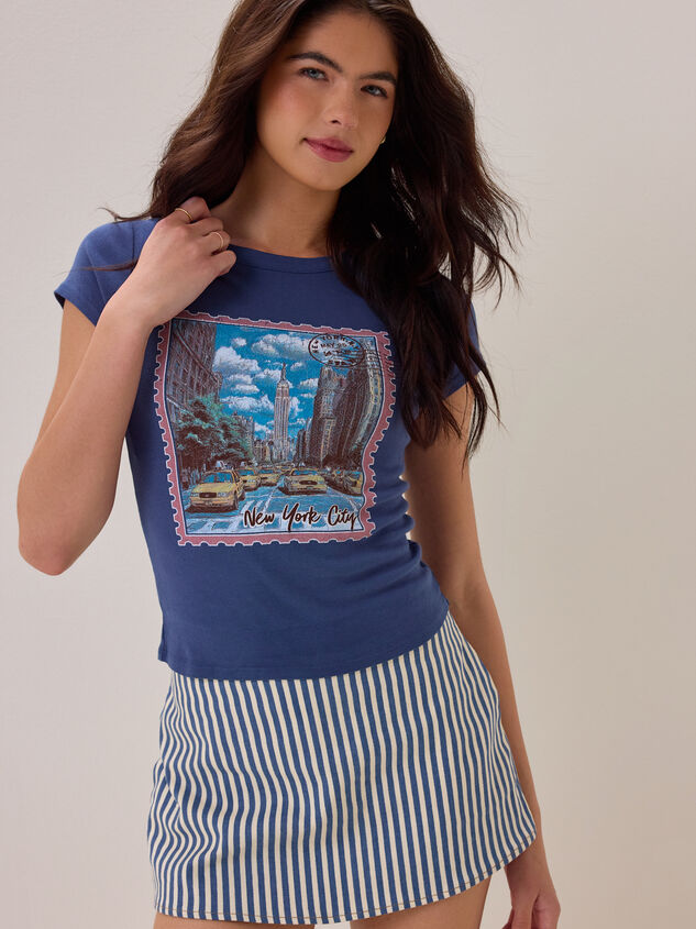 New York Post Card Baby Tee - AS Kids