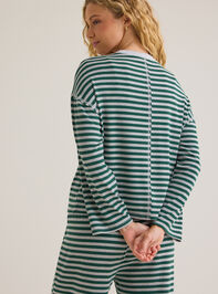 Cate Striped Crewneck Top Detail 6 - AS Kids