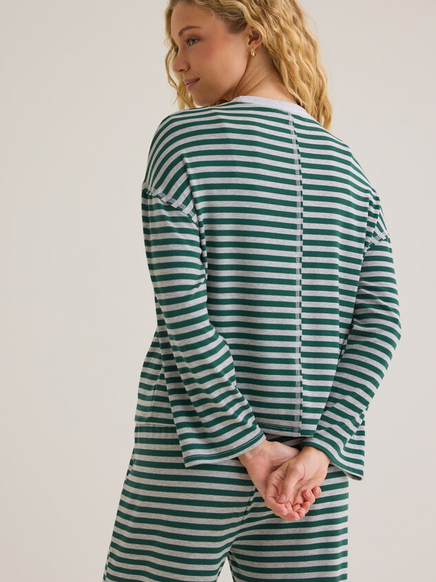 Cate Striped Crewneck Top Detail 6 - AS Kids