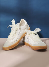 Julie Bow Lace Sneakers Detail 3 - ALTAR'D STATE KIDS