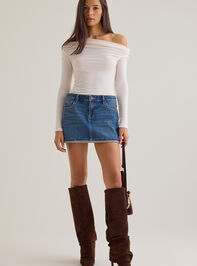 Rhea Asymmetrical Fitted Knit Top - AS Kids