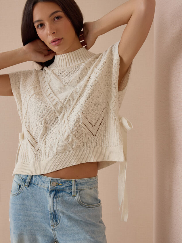 Jess Short Sleeve Sweater Detail 5 - AS Kids