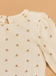 Eleanor Floral Suede Jumper Set Detail 3 - AS Kids
