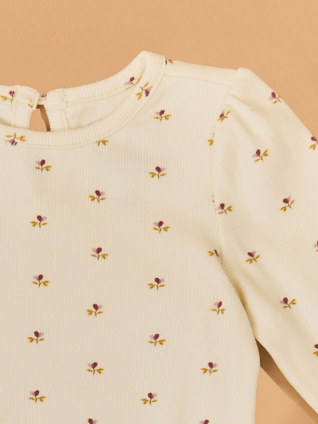 Eleanor Floral Suede Jumper Set Detail 3 - AS Kids