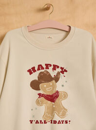 Happy Y'alliday Dad Pullover Detail 2 - AS Kids