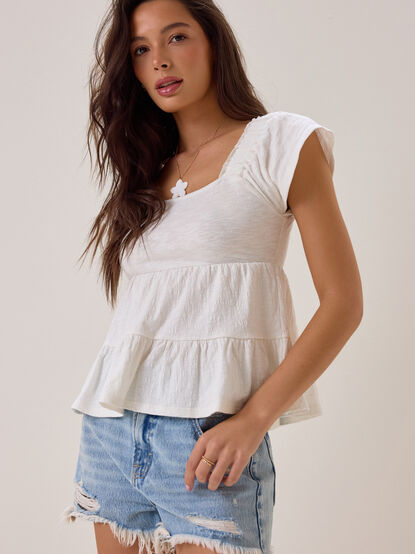 Leylani Tiered Babydoll Top - AS Kids