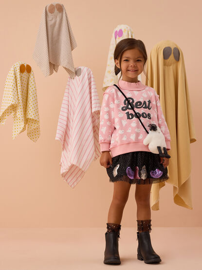 Best Boos Mock Neck Toddler Sweatshirt - AS Kids
