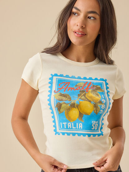Amalfi Postcard Baby Tee - ALTAR'D STATE KIDS