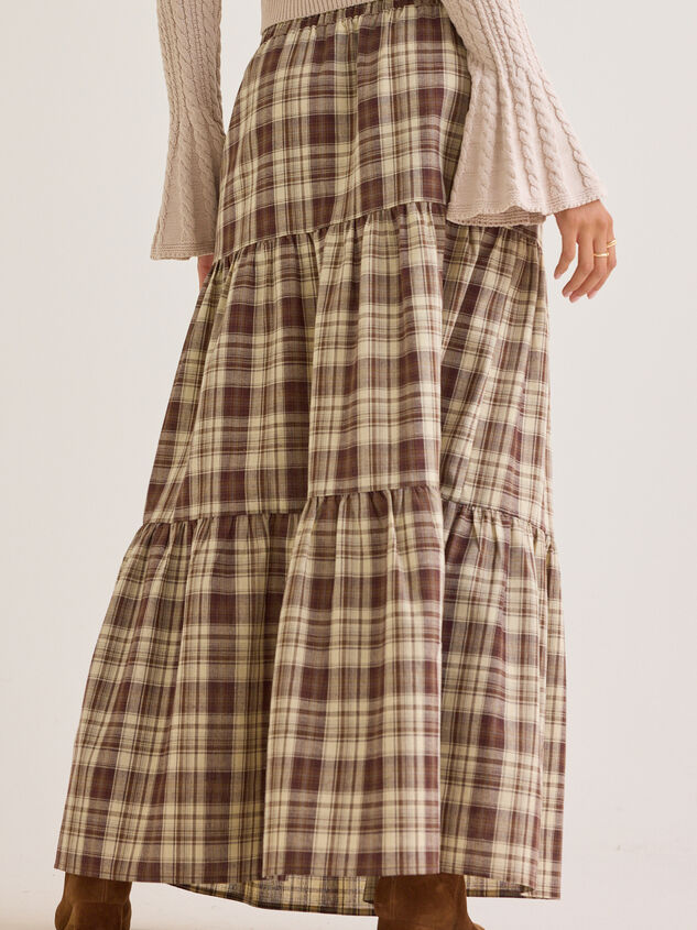 Dorthea Plaid Maxi Skirt Detail 6 - AS Kids