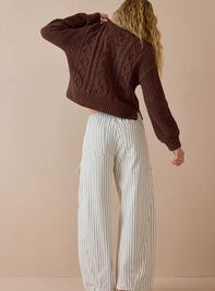 Colette Cable Knit Sweater Detail 5 - AS Kids