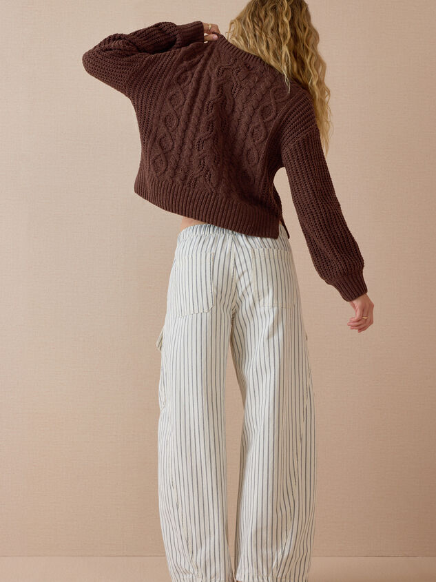 Colette Cable Knit Sweater Detail 5 - AS Kids
