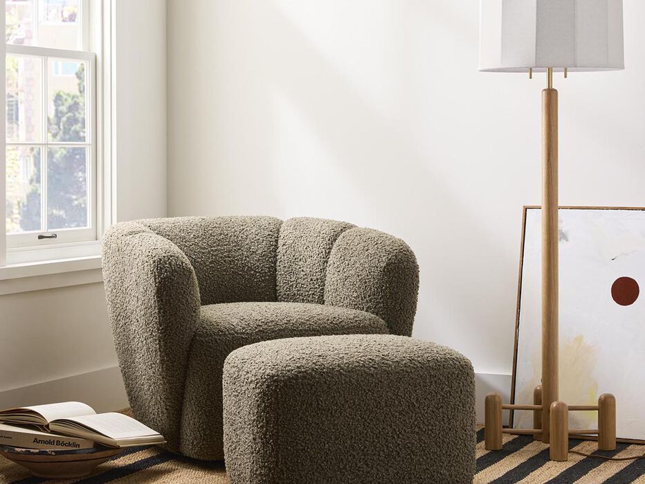 Spruce Upholstered Ottoman - AS Kids - 