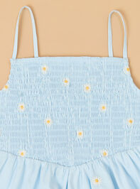 Daisy Dreams Smocked Embroidered Dress Detail 2 - ALTAR'D STATE KIDS