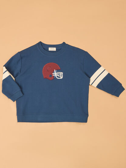 Frank Football Helmet Sweatshirt - AS Kids