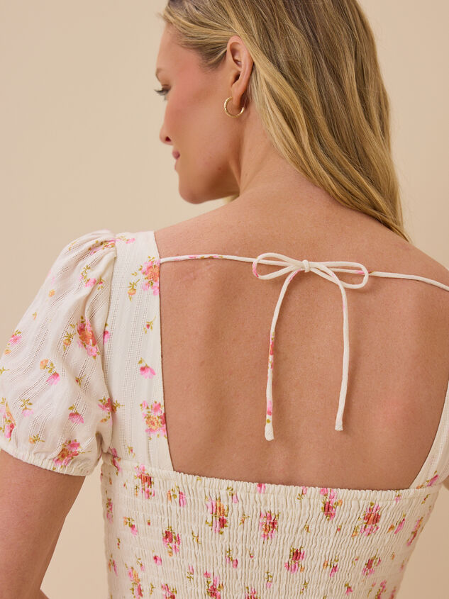 Annika Floral Mini Dress Detail 3 - ALTAR'D STATE KIDS