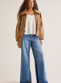 Addy Suede Bomber Jacket Detail 6 - AS Kids