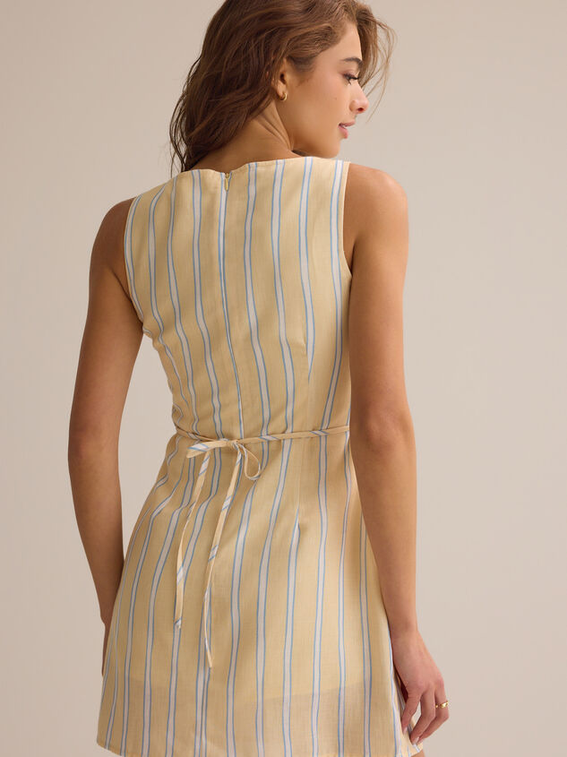 Juliet Stripe Mini Dress Detail 4 - AS Kids