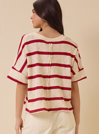 Dylan Striped V-Neck Top Detail 5 - AS Kids