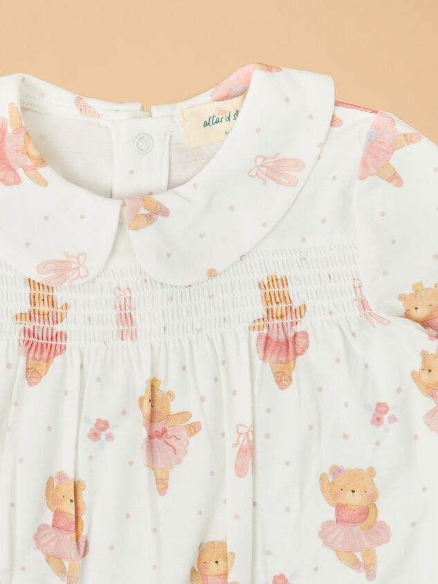 Ballet Bear Smocked Footie Detail 3 - ALTAR'D STATE KIDS