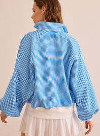 Peak Gingham Balloon Sleeve Pullover Detail 4 - ALTAR'D STATE KIDS