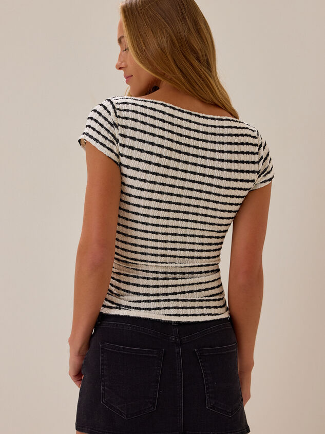 Revel Stripe Boatneck Top Detail 4 - AS Kids