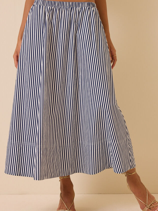 Sloane Stripe Midi Skirt Detail 3 - ALTAR'D STATE KIDS
