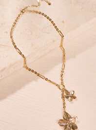 Double Flower Gold Necklace - ALTAR'D STATE KIDS