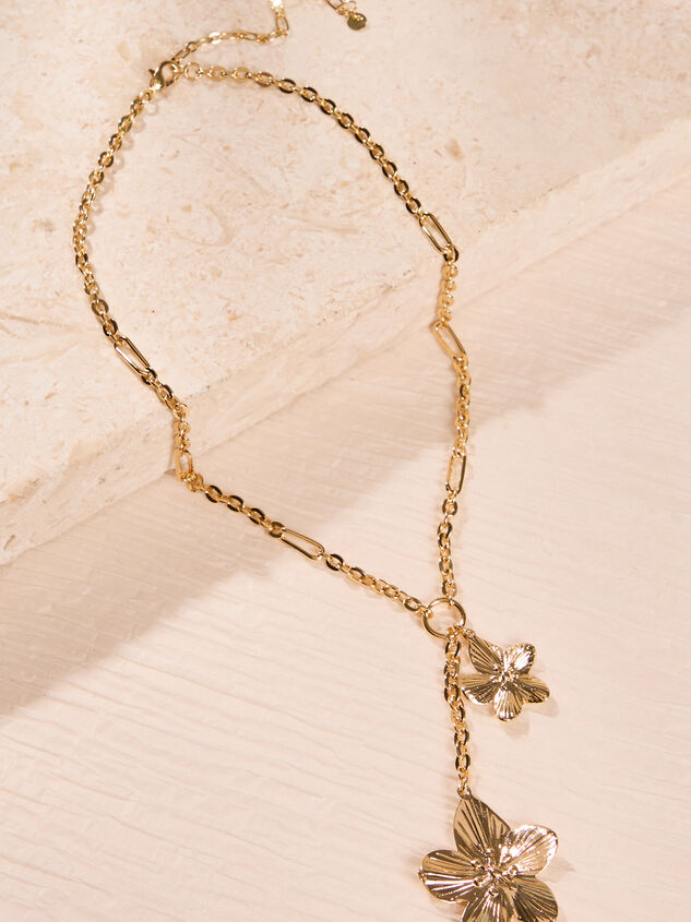 Double Flower Gold Necklace - ALTAR'D STATE KIDS