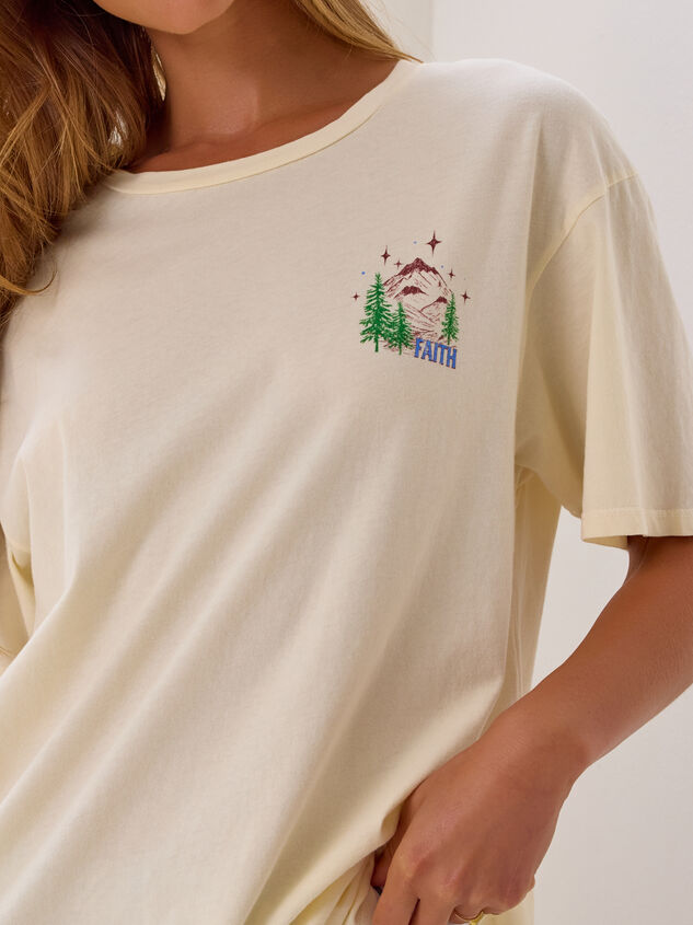Faith Over Fear Mountain Tee Detail 3 - AS Kids