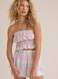 Fran Plaid Tube Top Detail 2 - ALTAR'D STATE KIDS