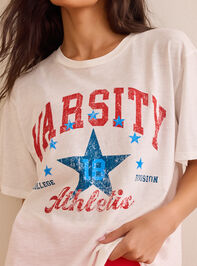 Varsity Athletic Oversized Tee Detail 2 - AS Kids